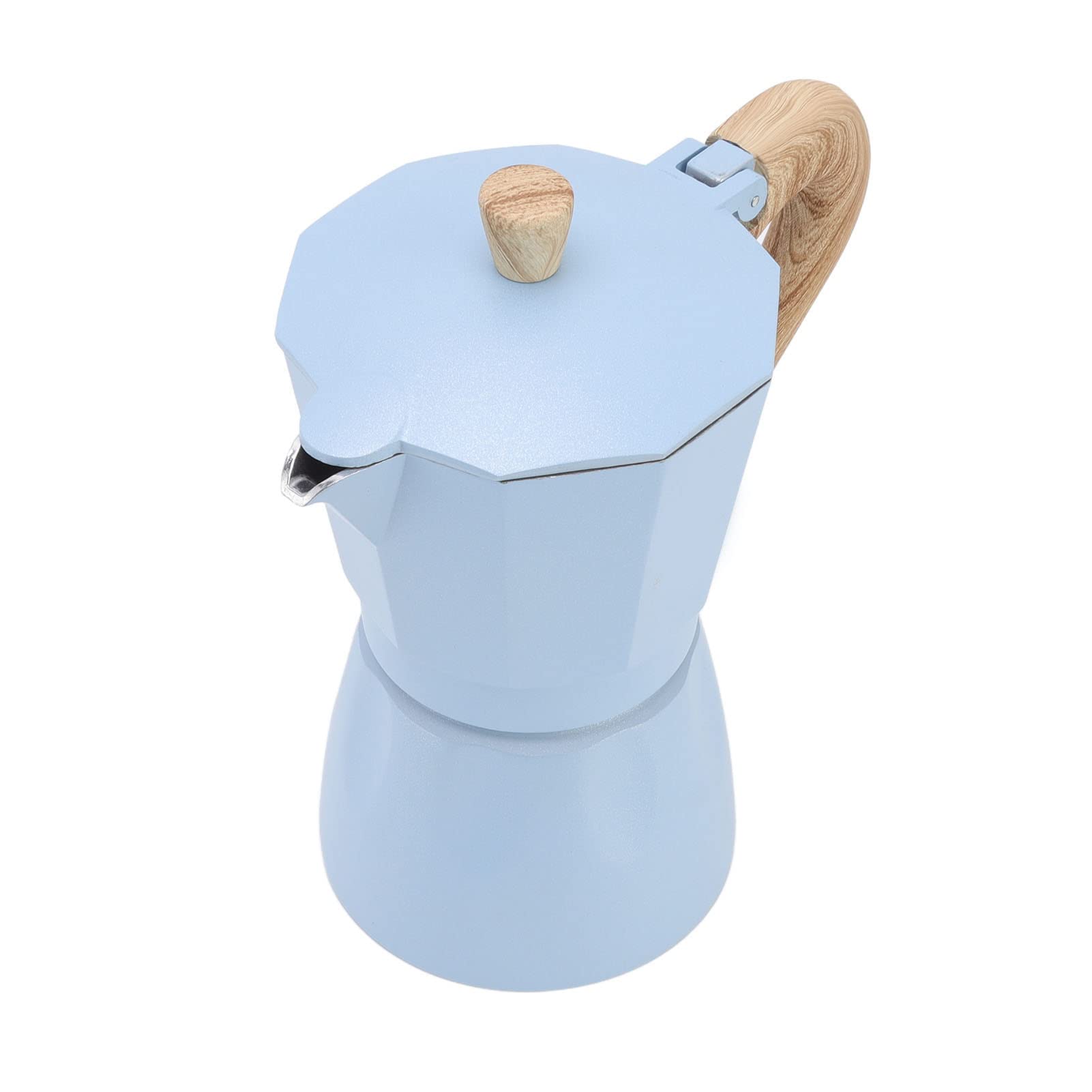 Cafetera Moka - 300ml 6 Tazas Aleación de Aluminio Moka Cafetera Italiana para Estufa, Moka Pot Cafetera para el hogar Café Oficina Camping Picnic