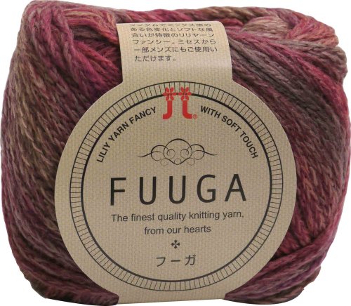 ハマナカ フーガ 毛糸 極太 col.6 レッド 系 40g 約120m 5玉セット 0018