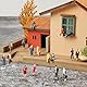 XURJUMI 20 Stück Kleine Figuren Menschen Set, 1:50 Miniaturfiguren Menschen Farbe Modelleisenbahn Figuren Miniatur Figuren für Modelleisenbahnen Spielfiguren Menschen im Maßstab