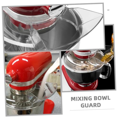 Protector de salpicaduras para mezcladora con cabezal inclinable en cocina 8