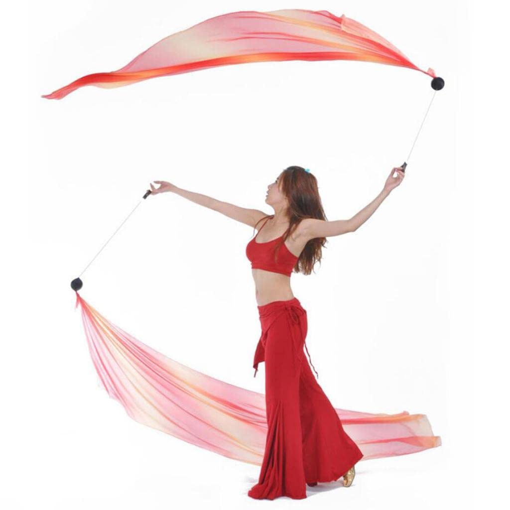 Poi Balls with Silk for Belly Dance and, C