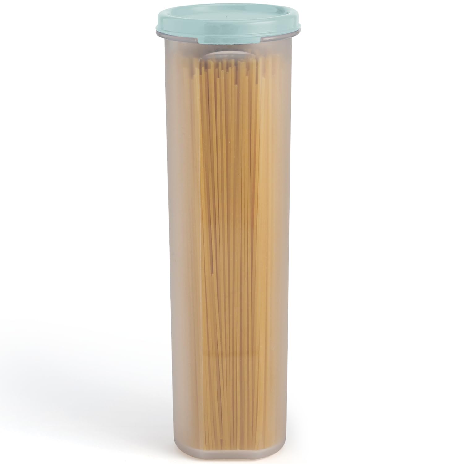 Tall Clear Spaghetti Pasta Container Storage With Lid.Multi-Purpose Kitchen Pantry Organization And Food Storage For Noodles Beans Straws - Airtight Leakproof Spaghetti Keeper BPA Free 37 oz. — image 1