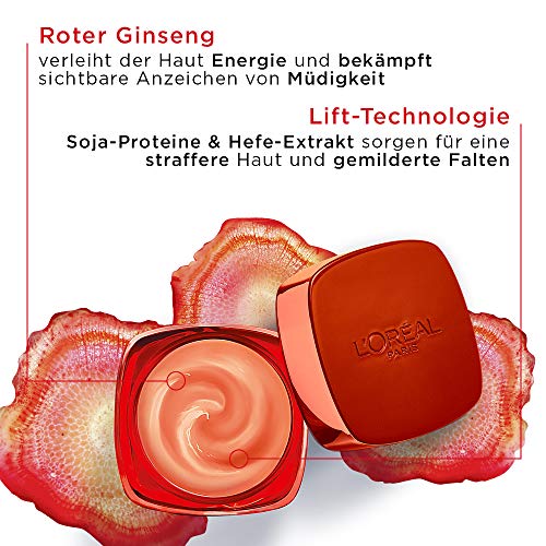 L'Oréal Paris Tagespflege, Revitalift Belebende Crème Rouge, Anti-Aging Gesichtspflege, Anti-Falten, Extra-Straffheit… - Image 4