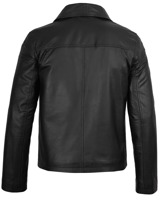 Image of Decrum Leather Jacket Men - Casual Stylish Cowhide Leather Jackets for Men