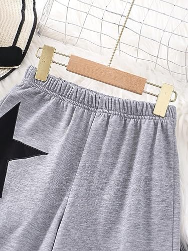 Image of COZYEASE Girls' Print High Waisted Straight Leg Sweatpants Casual Athletic Loose Long Pants