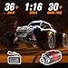 SIMREX 1/16 Scale Hobby RC Car, 36 KPH High-Speed 4WD RC Truck, 2.4 GHz Remote Control Car, All-Terrain Electric Vehicle, 4X4 Remote Contral Moster Truck for Kids and Adults