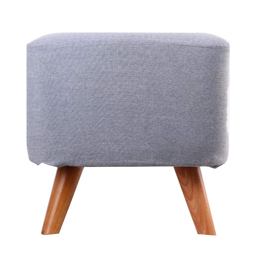 Pouf mini en bois stable pour enfiler ses chaussures sans se baisser