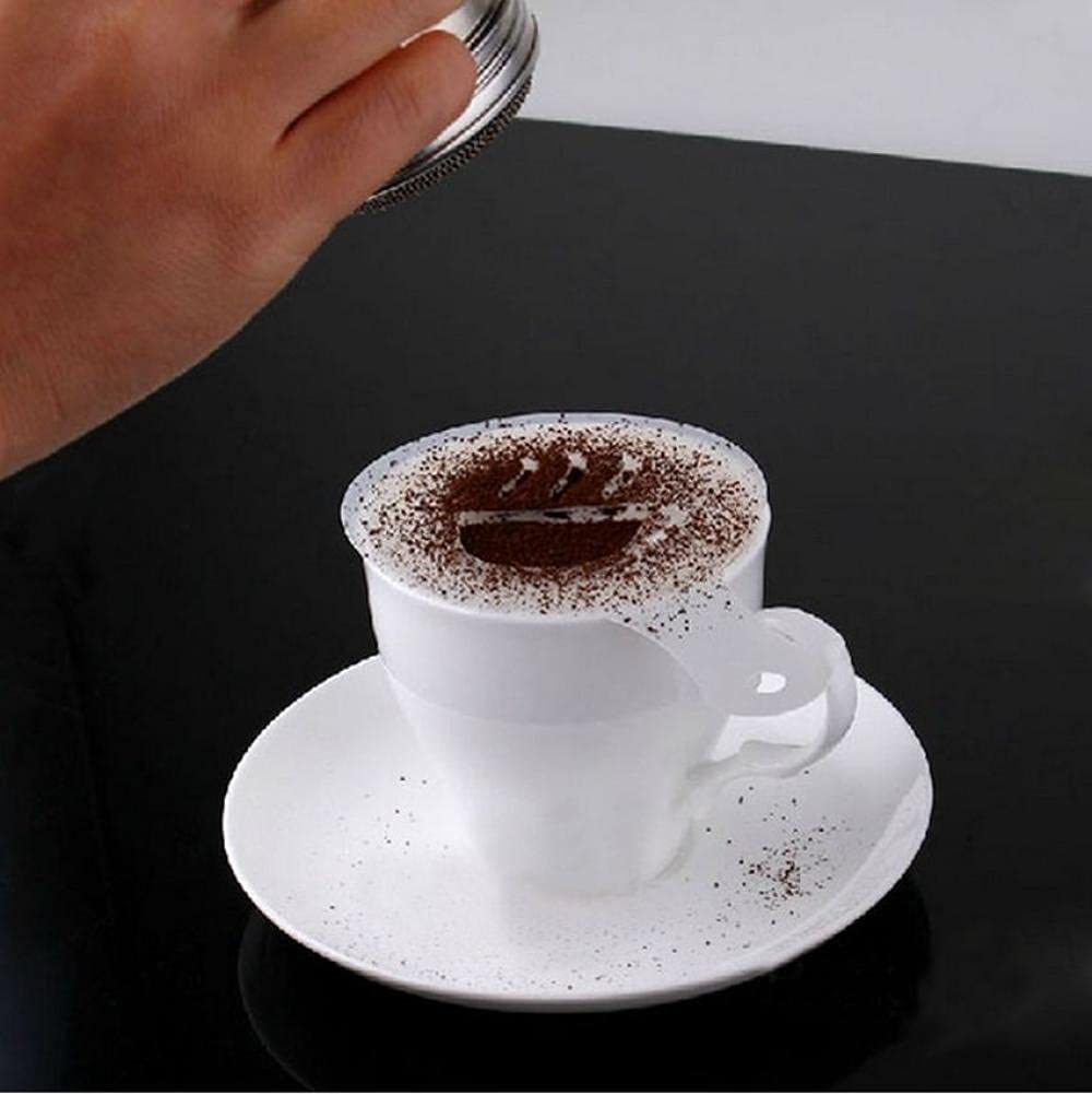 Szablony Do Kawy Szablon Do Ciasta Szablon Do Kawy16 Sztuk Coffee Cake Mold Fancy Coffee Cake Dekoracji Plastikowy Model Kawa Dekoracja Narzędzie Cappuccino Latte Formy