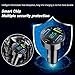 4 Ports USB Car Charger USB Adapter with Voltmeter,Type C Port PD 3.1/QC 3.0 Super Fast Charging Car Cigarette Lighter Plug for iPhone 14 13 12,S22 S21 S20,iPad Pro& More Mobil Phone (Black)