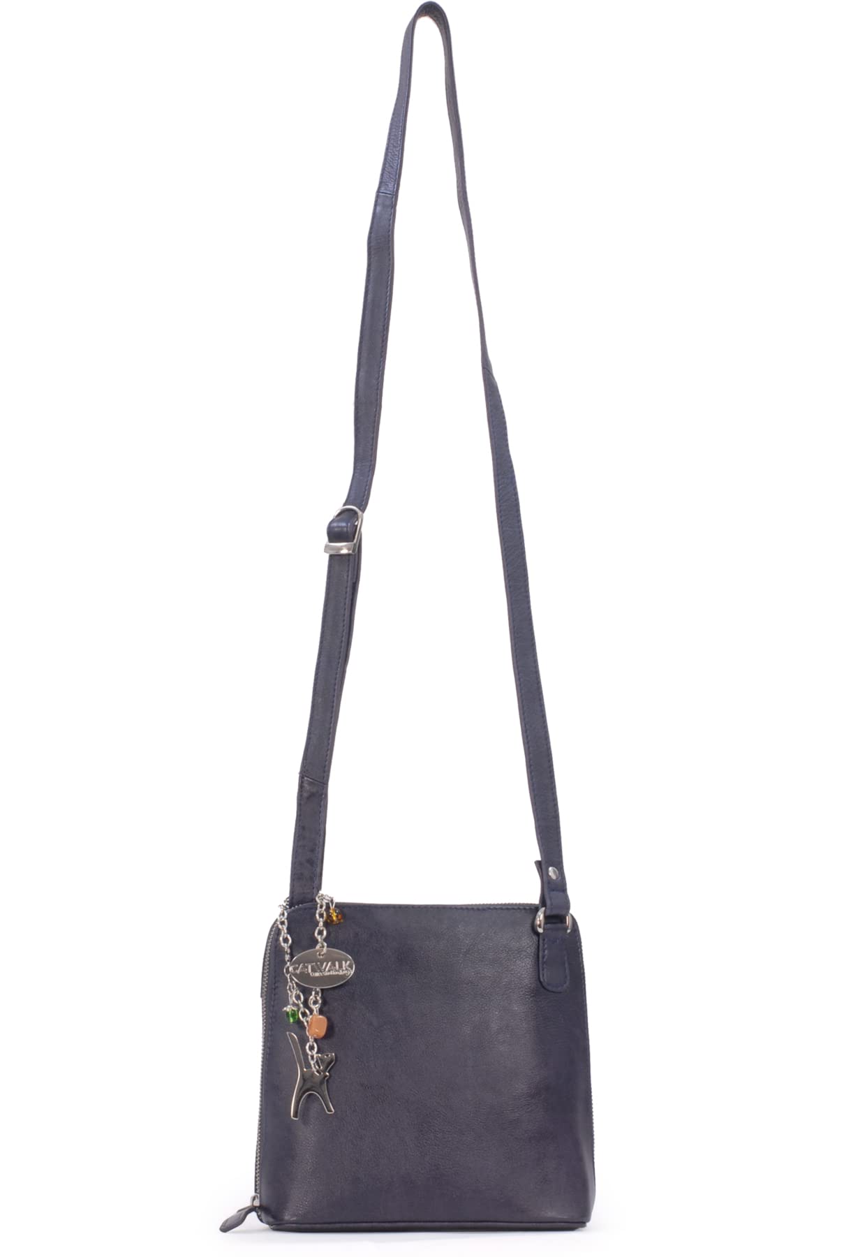 Catwalk Collection Handbags - Bandolera de Piel - Bolso Cruzado Mujer - Bolso de Mano Mediano - Correa Ajustable - Eleanor
