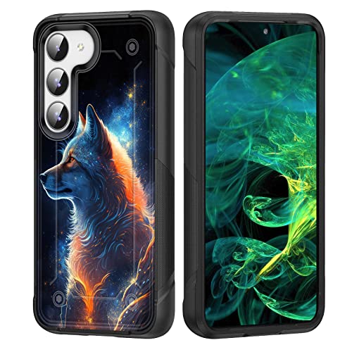 Coque de protection robuste double couche pour Samsung S23 avec arrière rigide anti-rayures