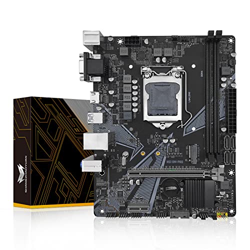 SHANGZHAOYUAN H510M PRO Mainboard LGA 1200 unterstützt Prozessoren der 10th und 11th Generation (Micro ATX Motherboard, Dual-Channel DDR4, SATA 6 Gbps/s, USB 3.0, NVME M.2, PCIe 3.0, Gigabit LAN)