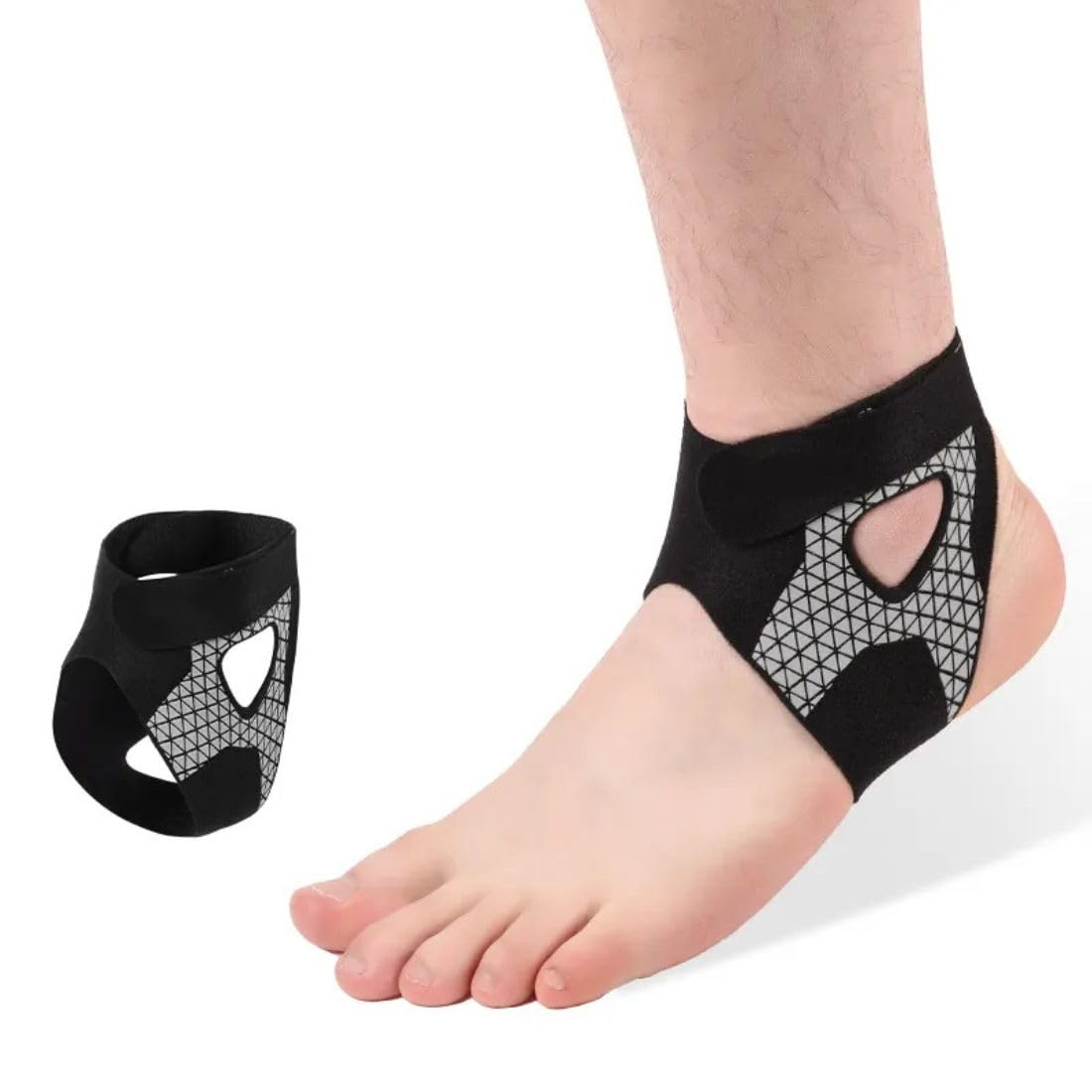 Yeipis Ankle Support Compression Brace for Injuries | Ankle Protection Belt | Pain Relief & Recovery | Double Lock Adjustable Stretch Strap | For Men & Women (Universal)-picture-10