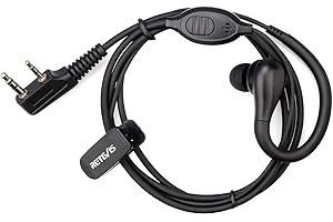 Retevis RT22 Walkie Talkie Earpiece with Mic and Earhook