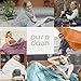 puredown® Soft Feather Down Throw Blanket Lightweight Packable Couch Throw for Indoor and Outdoor Use, Throw 50
