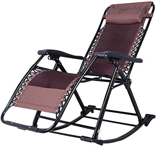 Chaise à bascule pliante pour des après-midis de détente sur le porche