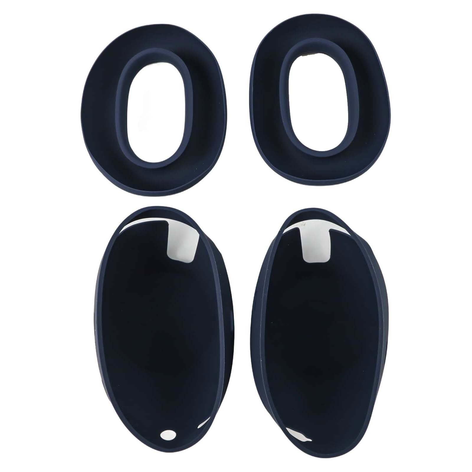 Custodia in silicone antisudore WH-1000XM6 per cuffie, antigraffio per protezione auricolari e guscio, leggera e impermeabile, facile da pulire, confezione da 2, colore nero
