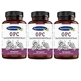 Ayursana - Natürliches OPC Traubenkernextrakt 3er Set, aus Frankreich (3 x 120 Kapseln) | 430 mg reines OPC je Tagesdosis | Apothekenqualität