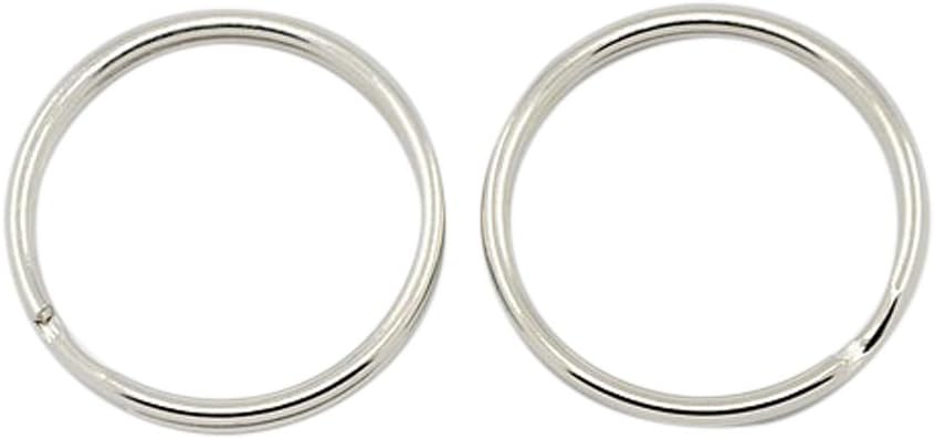 NBEADS 1000 Pcs Iron Split Key Rings, Ring, Platinum, 25x2mm; Inner Diameter: 22mm