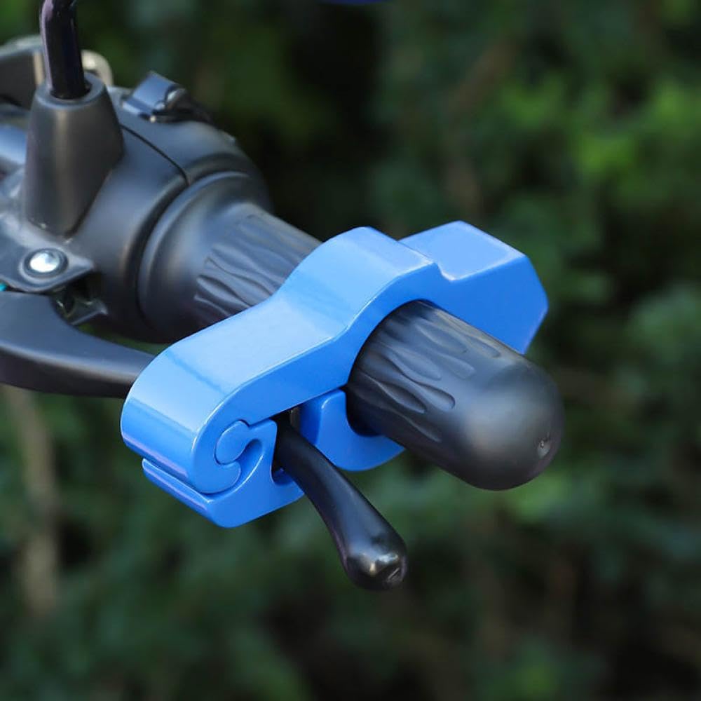 Blocco del manubrio moto blocco freno freno solido dispositivo antifurto compatibile con bici da sporco atv bici da strada imitazione di rubinetto rubine(Blue)