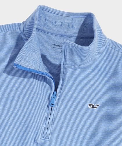 Image of Vineyard Vines Kids Saltwater Quarter Zip (Toddler /Little Kid /Big Kid)