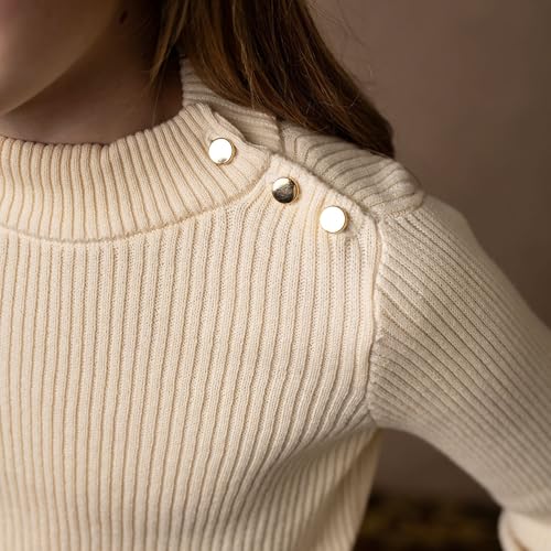 Image of Hope & Henry Girls Cable Front Pullover Sweater