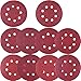 Price comparison product image SIQUK 100 Pieces Sanding Discs 5 Inch 8 Holes Hook and Loop Sanding Disc 80/180/ 240/320/ 400/800/ 1000/1500/ 2000/3000 Grit Assortment for Random Orbital Sander