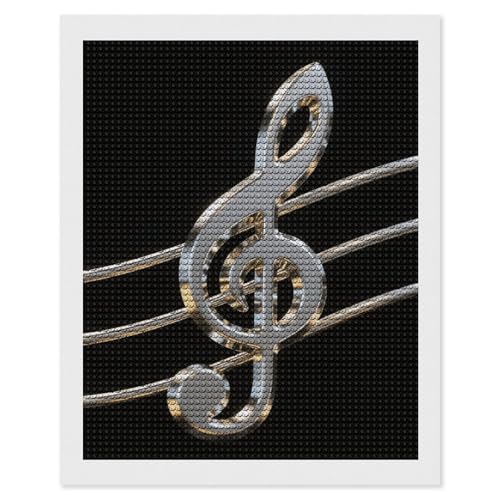 Kit d'art diamant 5D musique cadeau idéal loisirs créatifs pour adultes et débutants