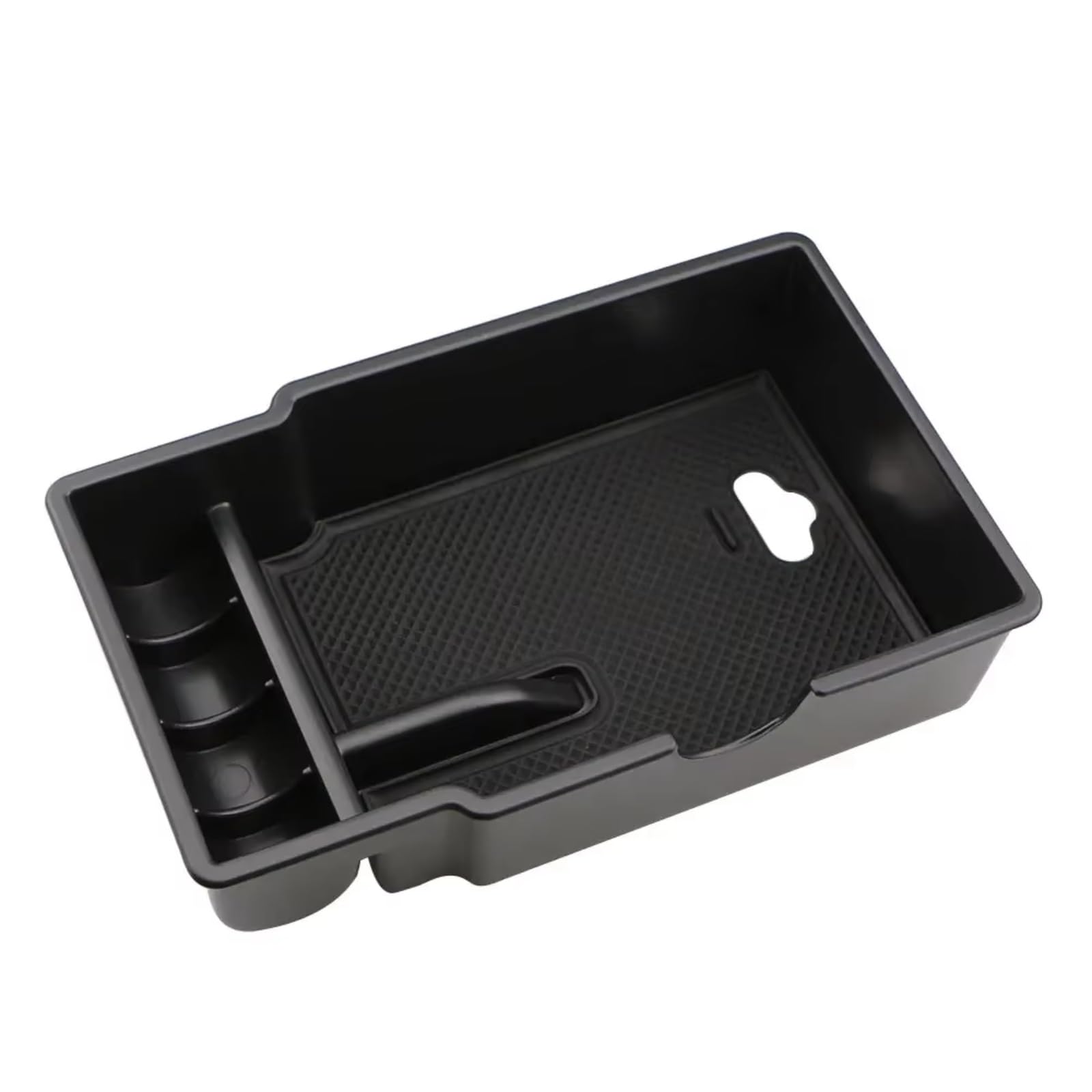DSEQOPHH Armrest Insert Organiser Compatible With Jeep For Renegade 2014-2023 1 Pcs Car Armrest Storage Box Central Console Tray Organizer Container Stowing Case