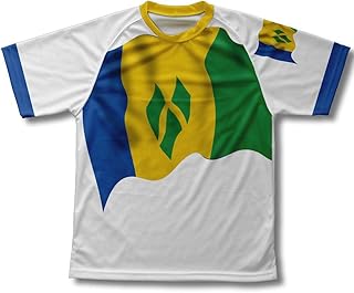 Saint Vincent an The Grenadines Flag Technical T-Shirt for Men and Women - Size L