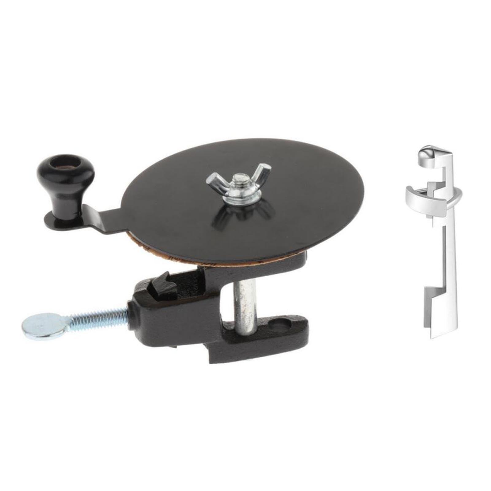 SM SunniMix Billiard Pool Cue Tip Sander Pool Cue Tip Clamp Billiard Cue Accessories Replacement Portable Metal Cue Tip Fastener Holder