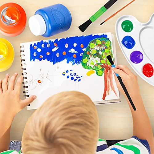 Kids Paint Set – 6 Count Kids Paint 2 Oz With Toddler Art Smock – Washable Paint For Kids, Non Toxic Washable Tempera Paint – Paint Set For Kids Art, Craft, School And Home Finger Painting Projects #TOP4