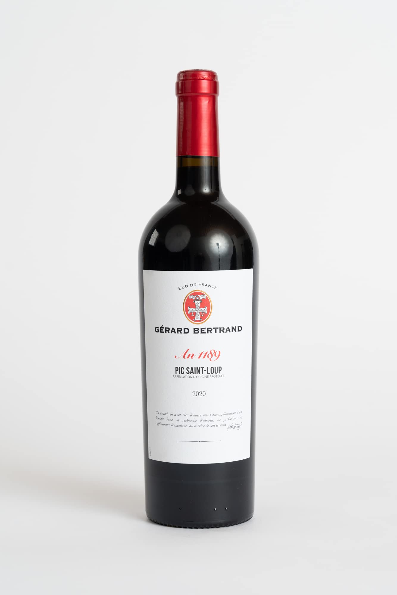 Gérard Bertrand Héritage "An 1189" 2024 – Vin Rouge AOP Pic Saint Loup – 6x75cl