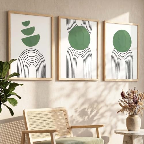 Image of kotart Painting for Wall Decoration - Modern Art Wall Decor Framed Painting for Living Room Bedroom - Framed Posters /Paintings with Frame Set of 3 (Art 3)