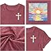 Christian Shirts for Women Bible Verse Shirt Jesus Faith T-Shirt Inspirational Religious Gift Tee Tops(Pink, X-Large)
