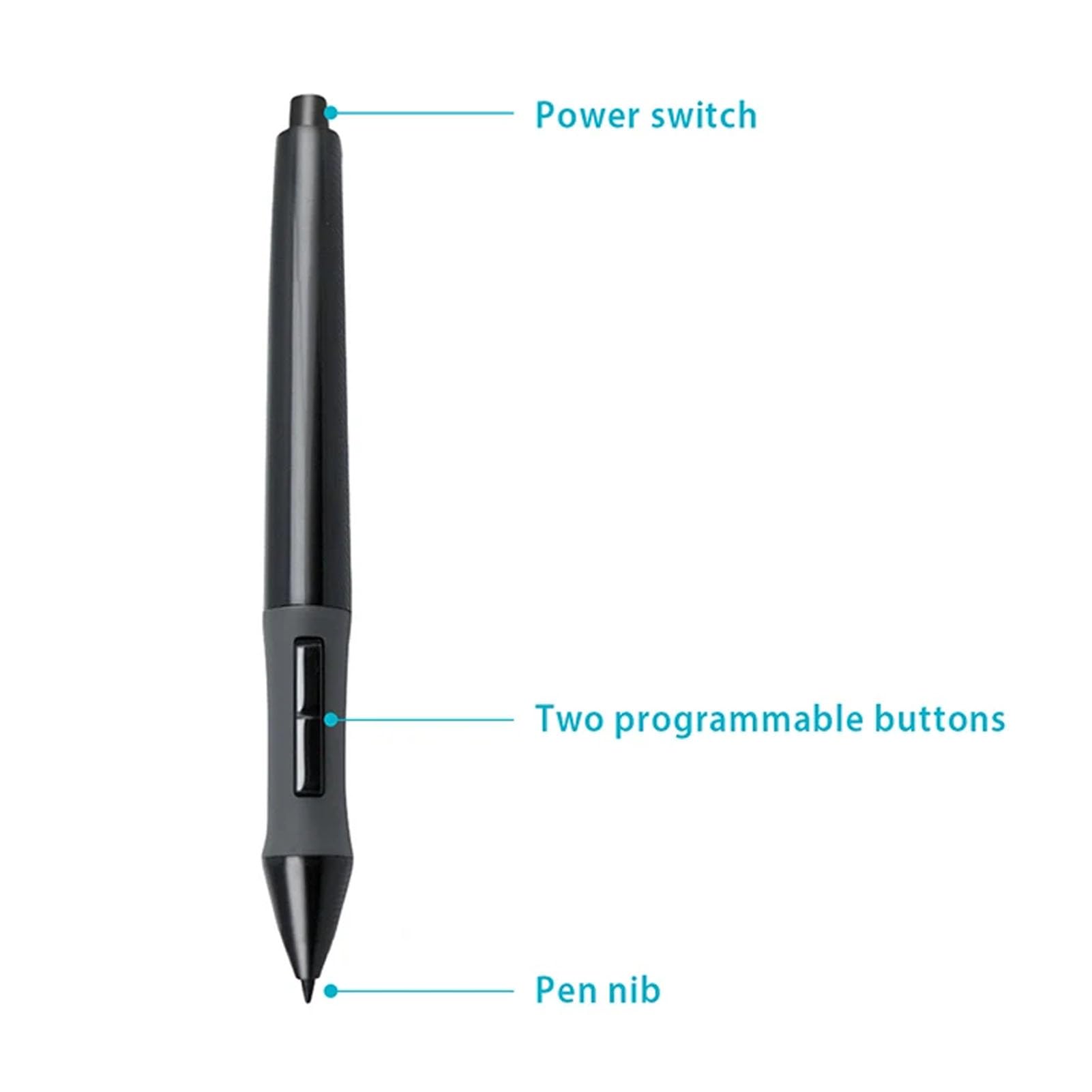 Digital Pen for Graphics Drawing Tablet, for 420 H420 H58L 680S K56 K58 680TF H610PRO New 1060PLUS W58 DWH69 WH1409 2048, for GAOMON S56K (Black)