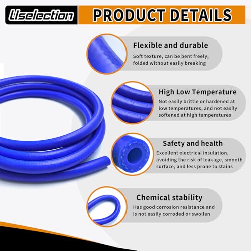 Manguera azul de silicona de 5/16 pulgadas para restaurar radiadores 4