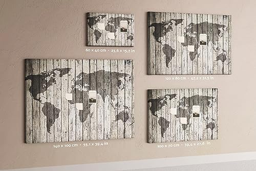 Planche liège horizontale 120x80 cm tableau mural en bois pour notes - 6