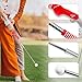 COOKHDIY Retractable Golf Swing Trainer-Portable Indoor/Outdoor Swing Plane Aid for Muscle Memory,Tempo & Anti-Slice Training,Adjustable Golf Practice Tool for All Skill Levels.(Red)