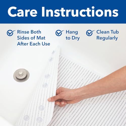 Clorox Cushioned Shower Mat, 21 Inches x 21 Inches, White, 2 Pack - image 9
