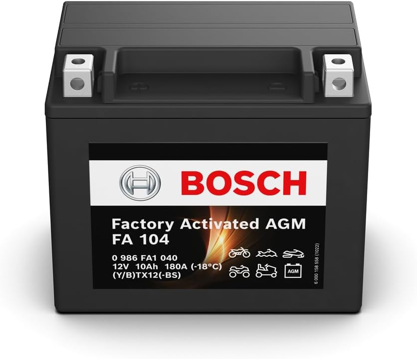 Bosch FA124 - Batterie Moto AGM - 12V 230A 14Ah - Adaptée | WhichOne