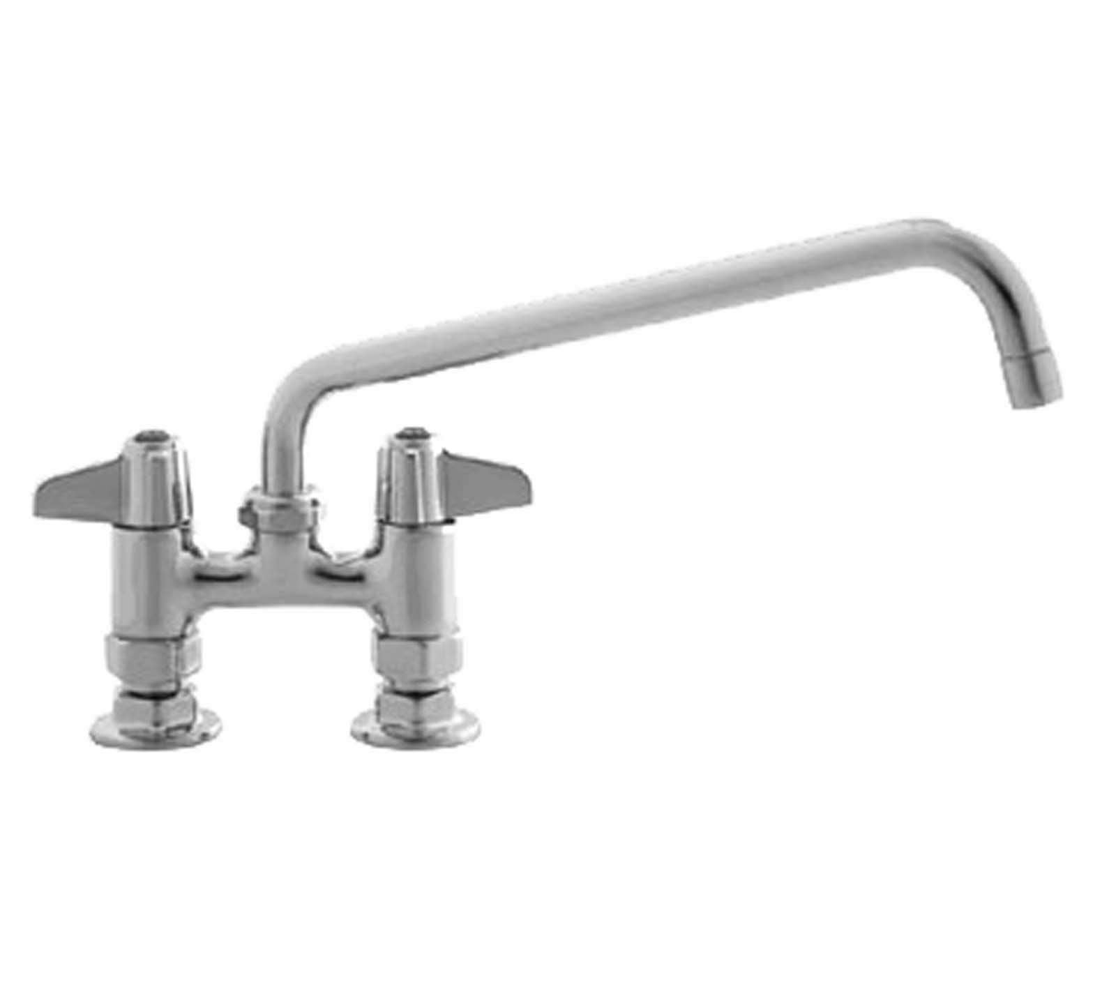 Robinet buse de swing 20,3 cm T & S Laiton 5 F-4dlx08 mélangeur montage sur bord