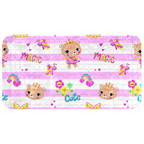 Tapis de bain en PVC antidérapant ours pour éviter les glissades