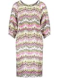 GERRY WEBER Kleid Gerry Weber Damen Gemustertes Kleid mit Ballonärmeln 3/4 Arm, Ballonärmel, Raglanarm Kleid Gewebe Kleid Gemustert kurz Grün/Lila/Pink Druck 46