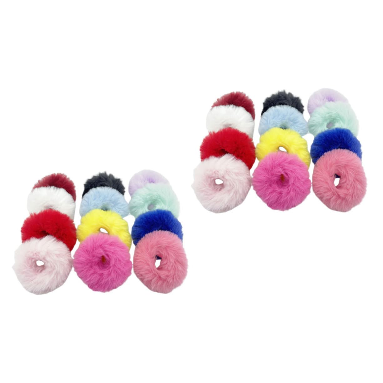 Hemobllo 30 Bandas Elásticas Cabello de Felpa, Simples y Elegantes, Buena Elasticidad para Mujeres y Niñas, Accesorios para Organizar el Cabello Estilo