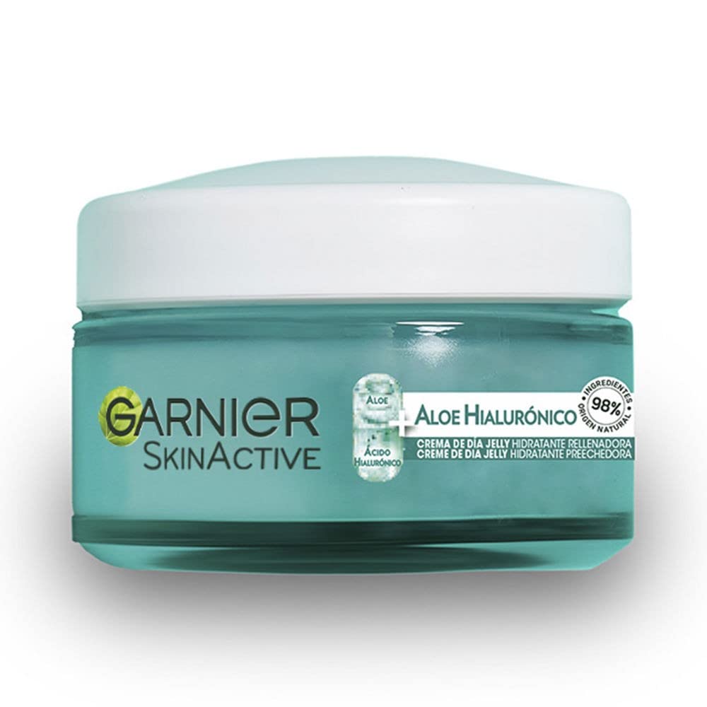 Garnier Hyaluronic Aloe Day Cream with Aloe Vera and Hyaluronic Acid, Intensely Moisturises 48 Hours, Nourishes and Filled