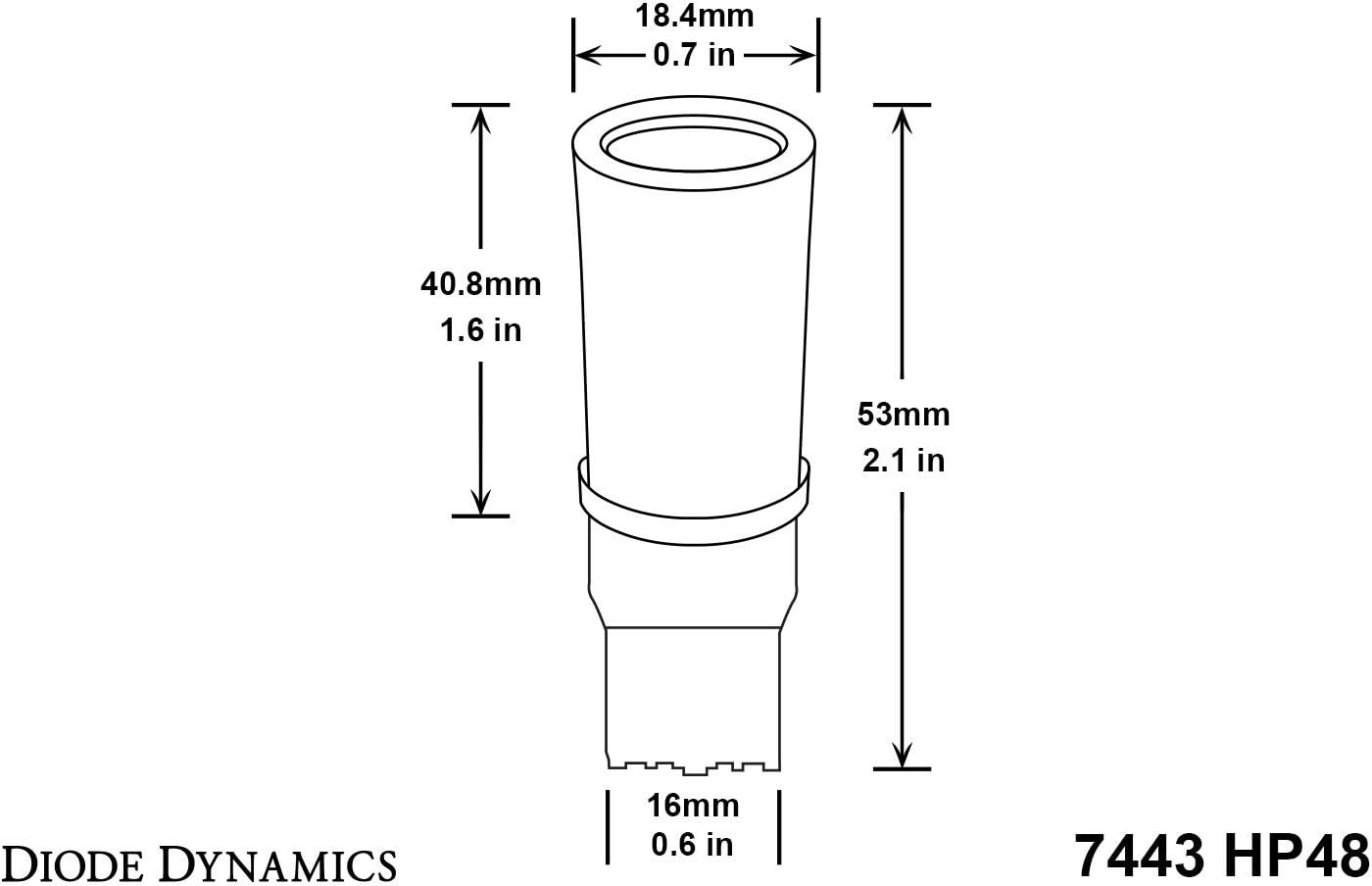 Diode Dynamics 7440/7443 HP48 Backup LED Bulbs