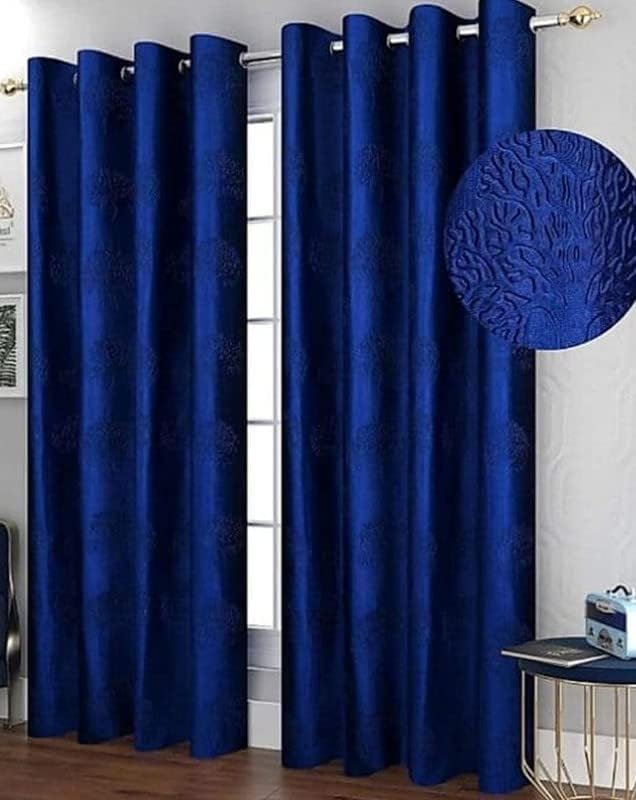 Buy IVAZA Premium Polyester Floral Tree Punch Long Door Curtain Parda
