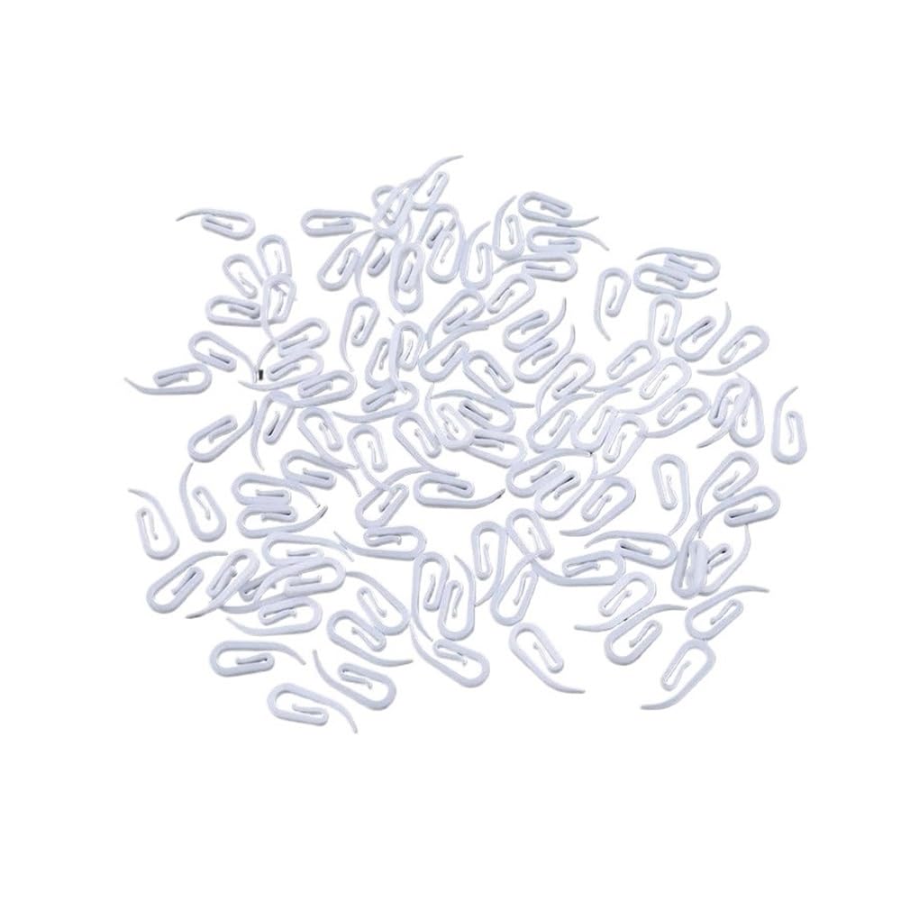 White Hanging Curtain Hooks Household Plastic Curtain Hooks Holder Window(10PCS)