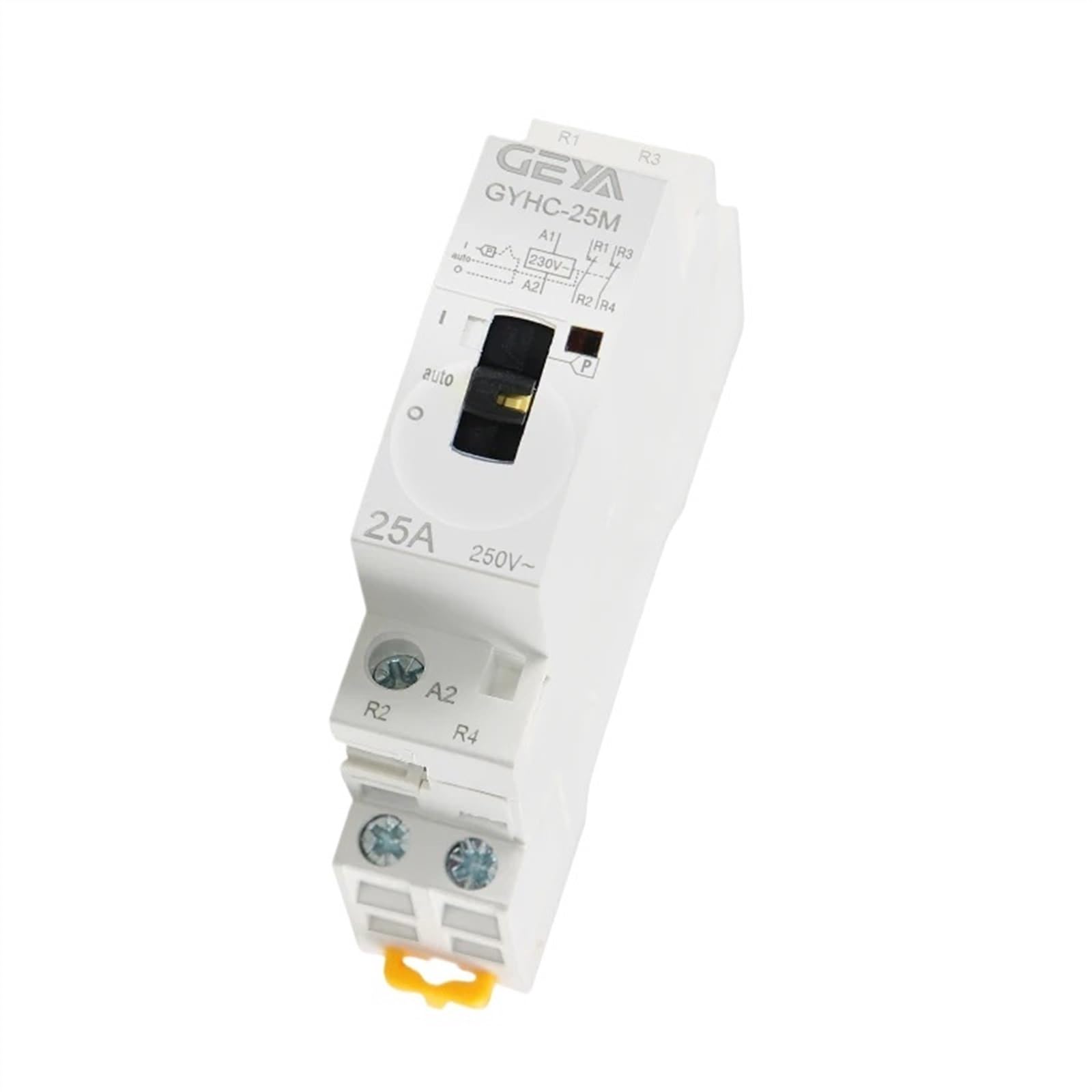 Contactor Modular 2P 16A 20A 25A 2NO o 2NC 220V Control Manual Contactor doméstico Tipo Carril DIN(2P 16A 2N0 220V)